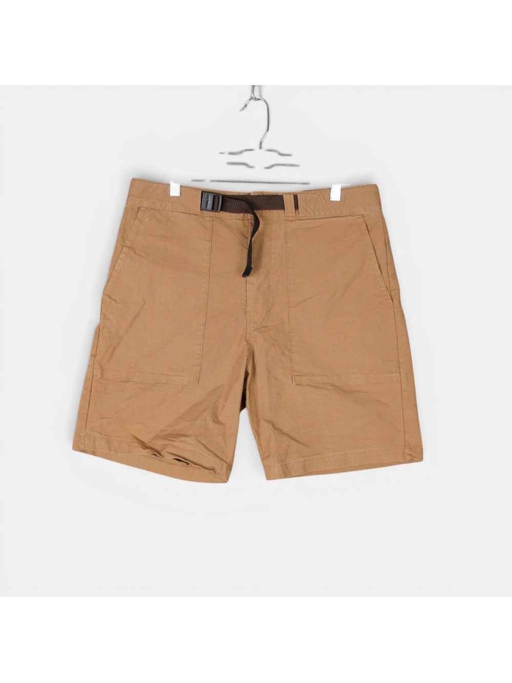 Nike SB Ripstop Belted Chino Shorts Mens 32 Medium Khaki 8" Inseam Skateboarding
